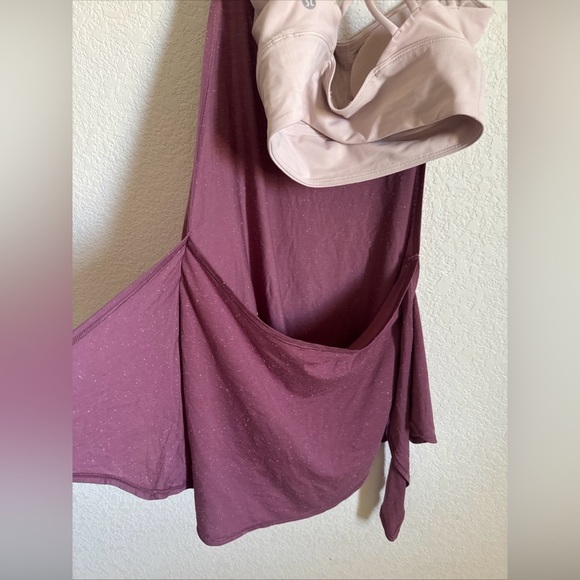 Lululemon Tied in Energy 2-in-1 Tank Plumful / Pink Bliss Size 6 - Picture 4 of 6